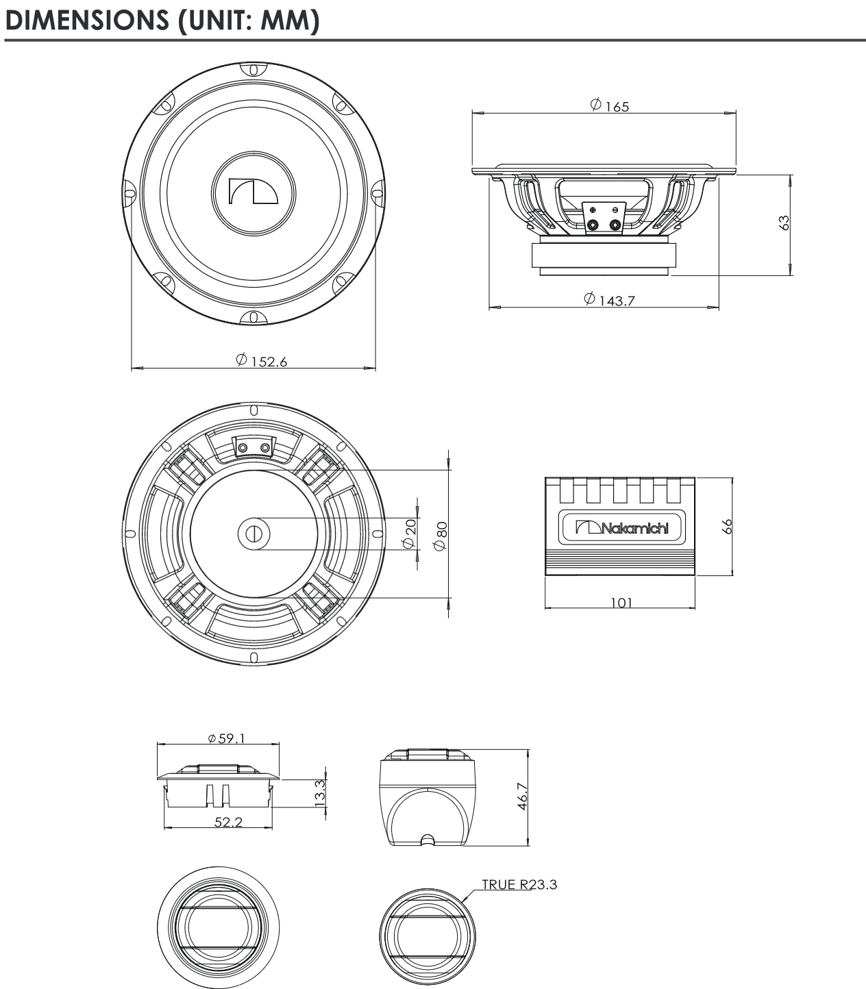 NSA CS1721 Dimensions